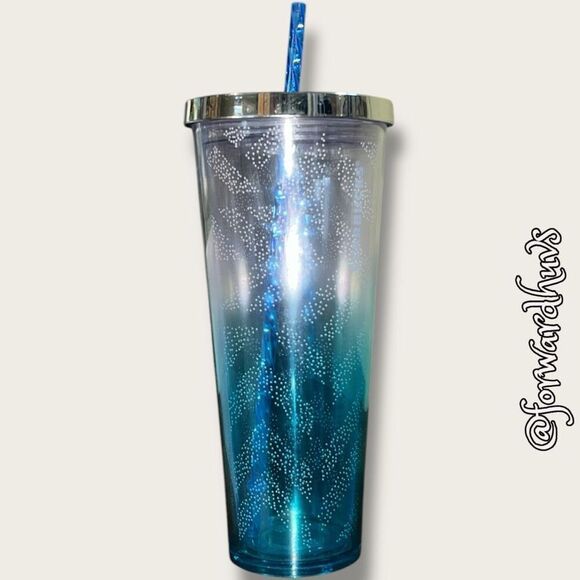 Starbucks Blue Chevron Ombre Venti Tumbler – 24 Ounce - Picture 6 of 7